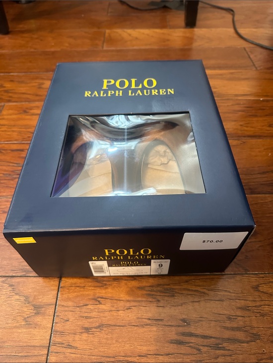 Polo by Ralph Lauren Brown Suede Shearling-Lined Slip-On Slippers